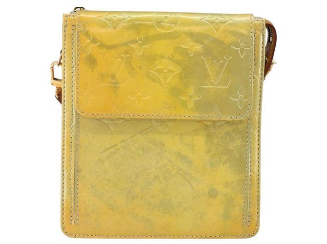 LOUIS VUITTON Bolsa de Accesorios Motto Monogram Vernis Gris M91030 LV Auth 142835 - vista 13