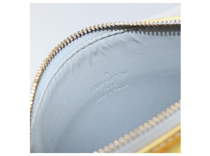 LOUIS VUITTON Bolsa de Accesorios Motto Monogram Vernis Gris M91030 LV Auth 142835 - vista 18