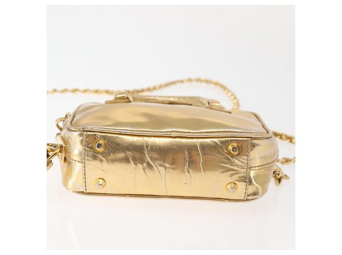 PRADA Borsa a mano in pelle 2 in 1 Oro Auth 142998 D'oro - vista 11