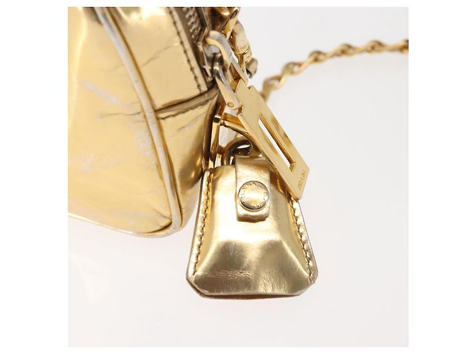 PRADA Borsa a mano in pelle 2 in 1 Oro Auth 142998 D'oro - vista 16
