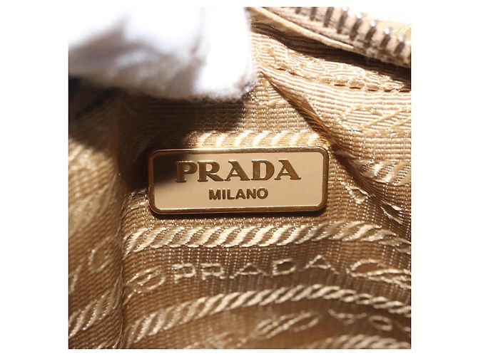 PRADA Borsa a mano in pelle 2 in 1 Oro Auth 142998 D'oro - vista 19