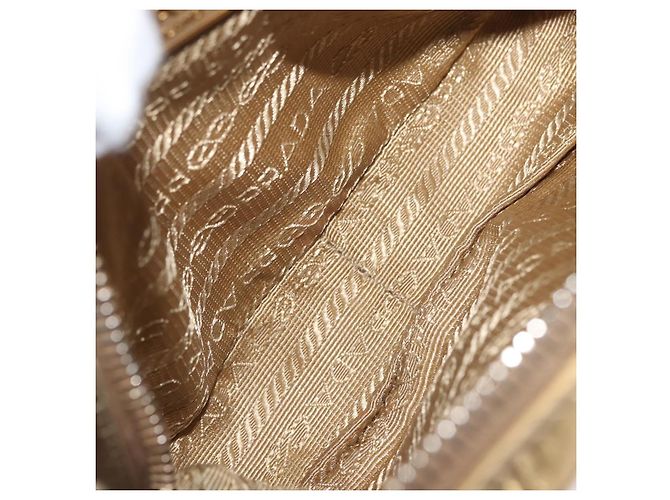 PRADA Borsa a mano in pelle 2 in 1 Oro Auth 142998 D'oro - vista 20
