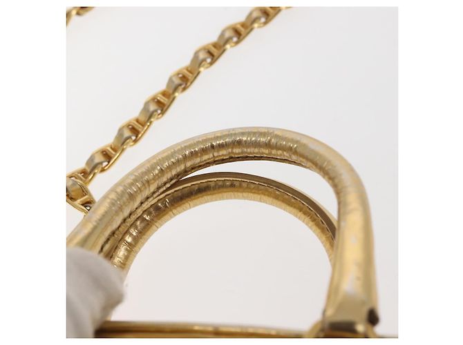PRADA Borsa a mano in pelle 2 in 1 Oro Auth 142998 D'oro - vista 8