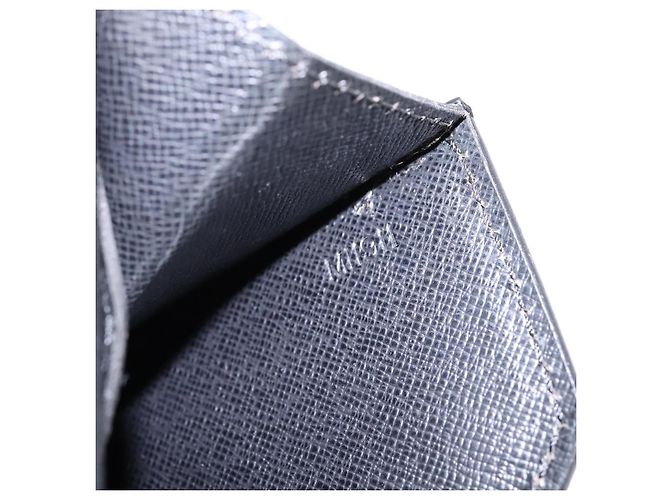 LOUIS VUITTON Epi Porta Documenti a Tracolla Nera M54462 LV Auth BA6261 Nero - vista 12