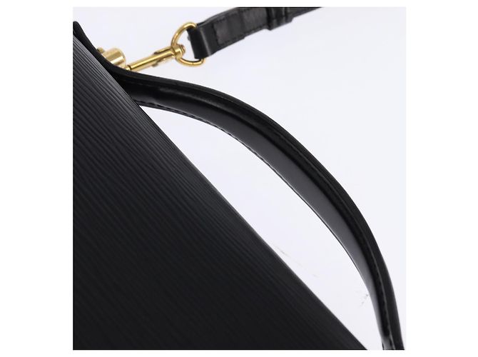 LOUIS VUITTON Epi Porta Documenti a Tracolla Nera M54462 LV Auth BA6261 Nero - vista 14