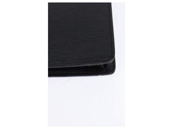 LOUIS VUITTON Epi Porta Documenti a Tracolla Nera M54462 LV Auth BA6261 Nero - vista 17