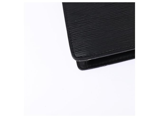 LOUIS VUITTON Epi Porta Documenti a Tracolla Nera M54462 LV Auth BA6261 Nero - vista 18