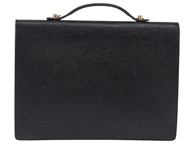 LOUIS VUITTON Epi Porta Documenti a Tracolla Nera M54462 LV Auth BA6261 Nero - vista 2