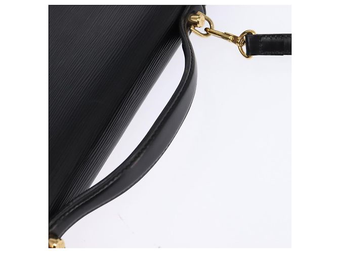 LOUIS VUITTON Epi Porta Documenti a Tracolla Nera M54462 LV Auth BA6261 Nero - vista 7