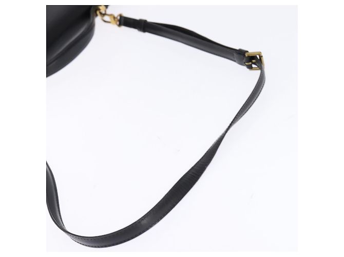 LOUIS VUITTON Epi Porta Documenti a Tracolla Nera M54462 LV Auth BA6261 Nero - vista 8