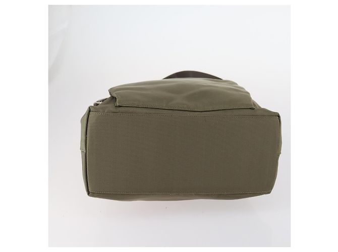 GUCCI Bamboo Web Sherry Line Tasche aus Leder und Canvas 6 Set Beige Schwarz Auth bs29373 Khaki - vue 16