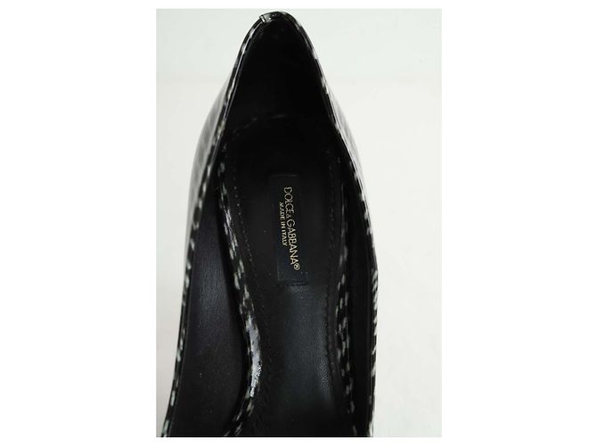 Dolce & Gabbana Schwarze Lacklederabsätze - Ansicht 5
