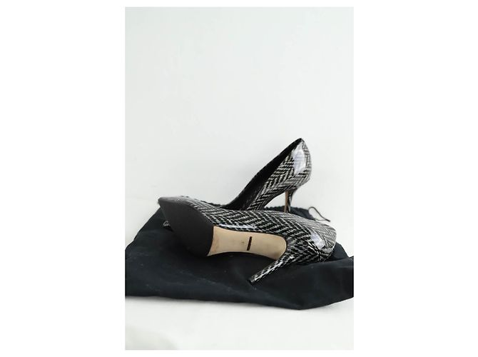 Dolce & Gabbana Schwarze Lacklederabsätze - Ansicht 6