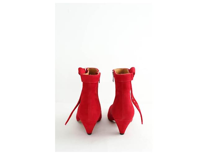 Iro Botas de ante rojo Roja - vista 2