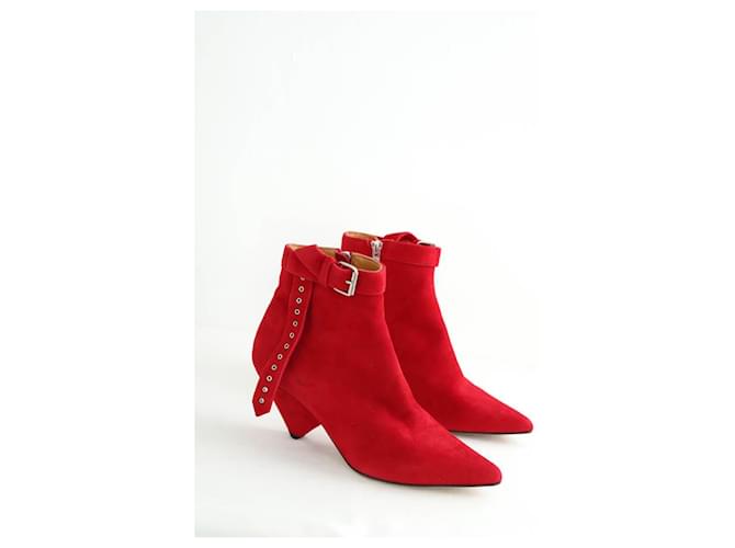 Iro Botas de ante rojo Roja - vista 3