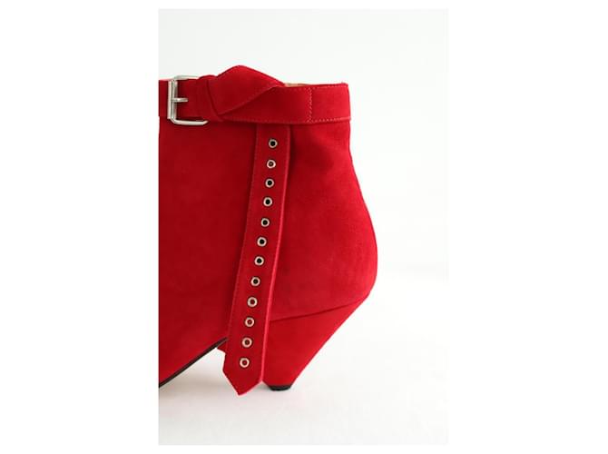 Iro Botas de ante rojo Roja - vista 4