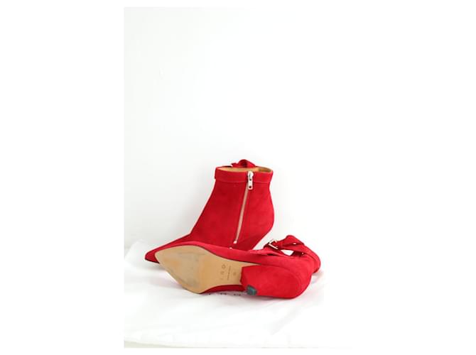Iro Botas de ante rojo Roja - vista 5