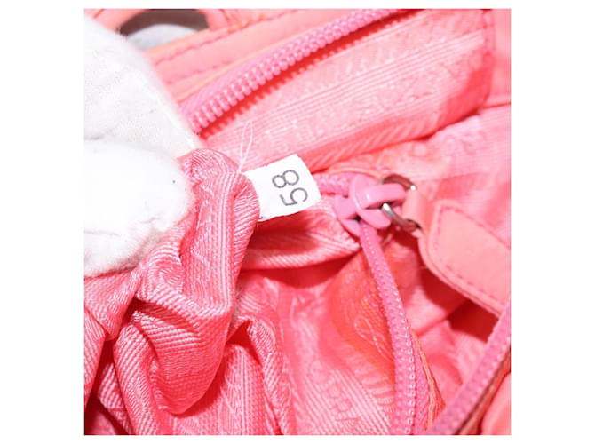 PRADA Borsa a mano in nylon rosa Auth gh489 - vista 21