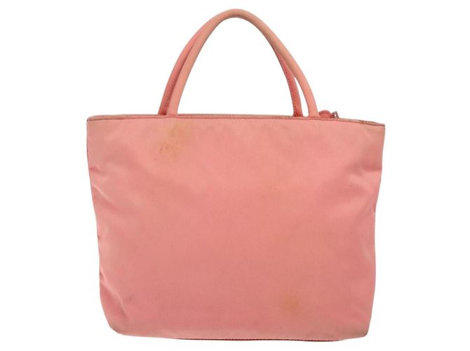 PRADA Borsa a mano in nylon rosa Auth gh489 - vista 3