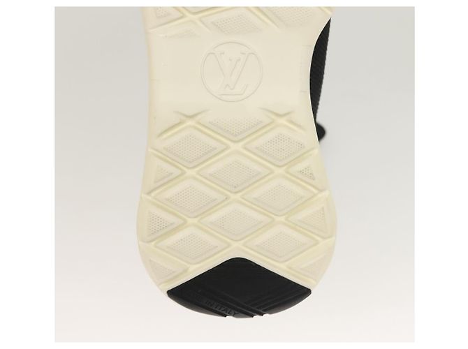 LOUIS VUITTON Calzini Sneakers Dopo Partita Cotone Nero LV Auth 133282 - vista 10