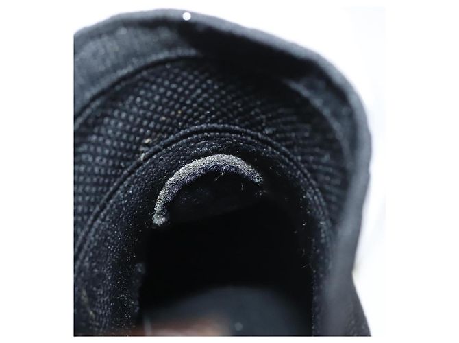LOUIS VUITTON Calzini Sneakers Dopo Partita Cotone Nero LV Auth 133282 - vista 18