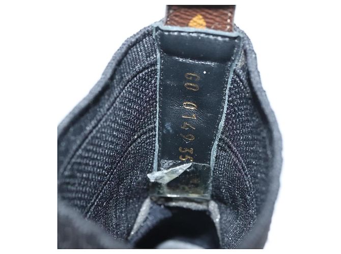 LOUIS VUITTON Calzini Sneakers Dopo Partita Cotone Nero LV Auth 133282 - vista 19