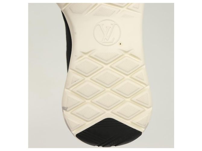 LOUIS VUITTON Calzini Sneakers Dopo Partita Cotone Nero LV Auth 133282 - vista 28