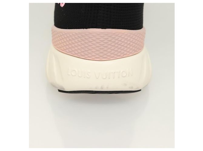 LOUIS VUITTON Calzini Sneakers Dopo Partita Cotone Nero LV Auth 133282 - vista 31