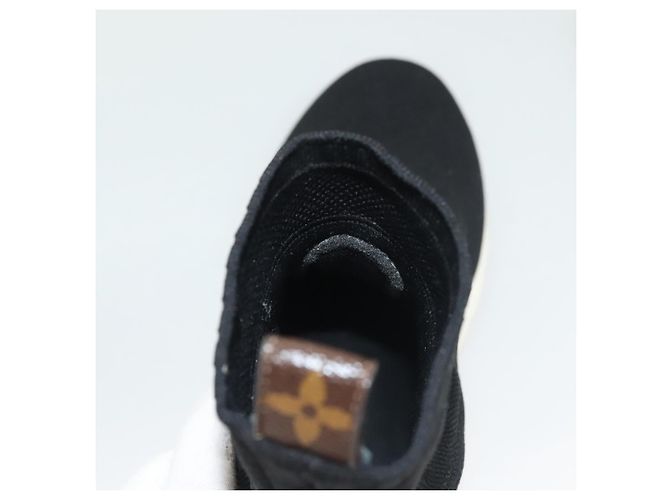 LOUIS VUITTON Calzini Sneakers Dopo Partita Cotone Nero LV Auth 133282 - vista 37