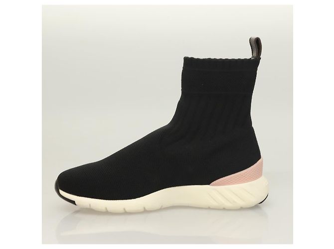 LOUIS VUITTON Calzini Sneakers Dopo Partita Cotone Nero LV Auth 133282 - vista 5