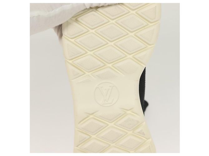 LOUIS VUITTON Calzini Sneakers Dopo Partita Cotone Nero LV Auth 133282 - vista 9
