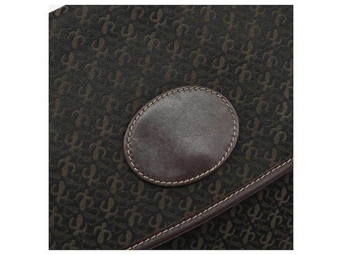 LOEWE Borsa a Spalla Anagram Tela Marrone Oro Auth SW1553 D'oro - vista 17