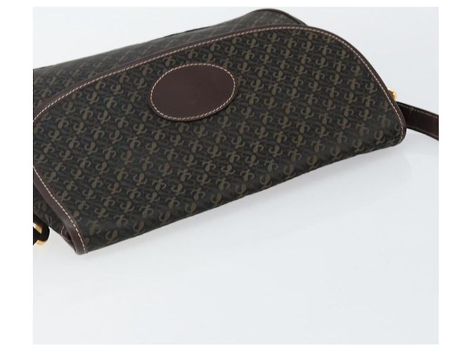 LOEWE Borsa a Spalla Anagram Tela Marrone Oro Auth SW1553 D'oro - vista 6