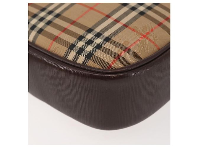 Autre Marque Borsa a Spalla Burberrys Nova Check in Tela Beige Oro Auth BA5837 D'oro - vista 14