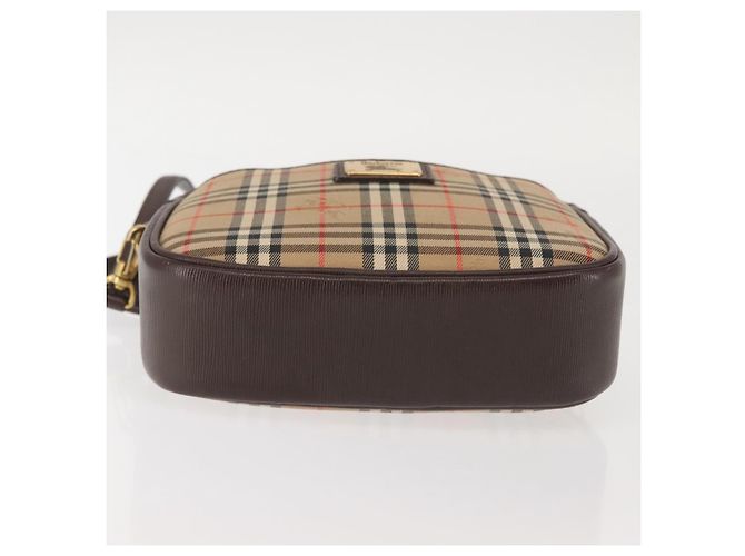 Autre Marque Borsa a Spalla Burberrys Nova Check in Tela Beige Oro Auth BA5837 D'oro - vista 5