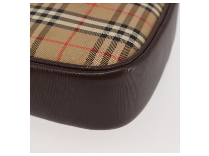 Autre Marque Borsa a Spalla Burberrys Nova Check in Tela Beige Oro Auth BA5837 D'oro - vista 9