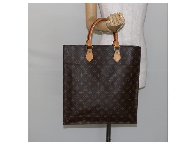 LOUIS VUITTON Borsa Sac Plat Monogram M51140 LV Auth 142773 Monogramma - vista 20