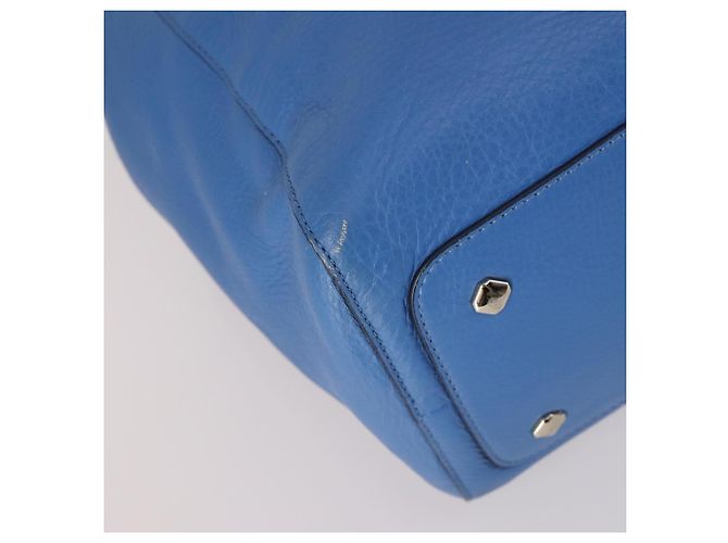 MCM Tote Bag Leather Blue Silver Auth BA5267 Silvery - Ansicht 14