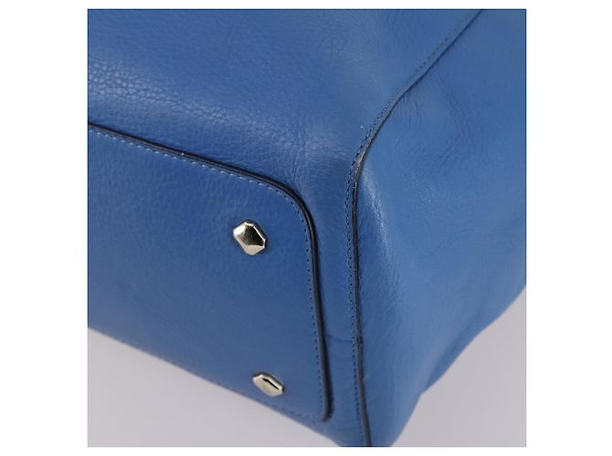MCM Tote Bag Leather Blue Silver Auth BA5267 Silvery - Ansicht 15