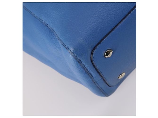 MCM Tote Bag Leather Blue Silver Auth BA5267 Silvery - Ansicht 16