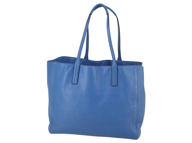 MCM Tote Bag Leather Blue Silver Auth BA5267 Silvery - Ansicht 2