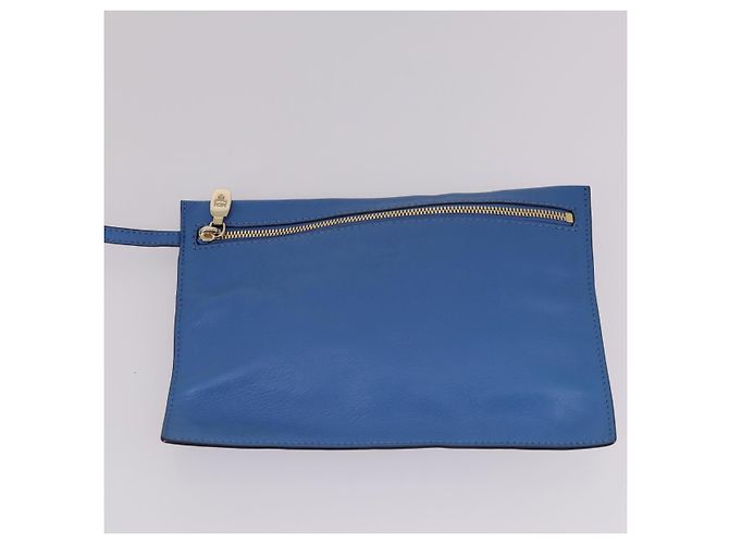 MCM Tote Bag Leather Blue Silver Auth BA5267 Silvery - Ansicht 21