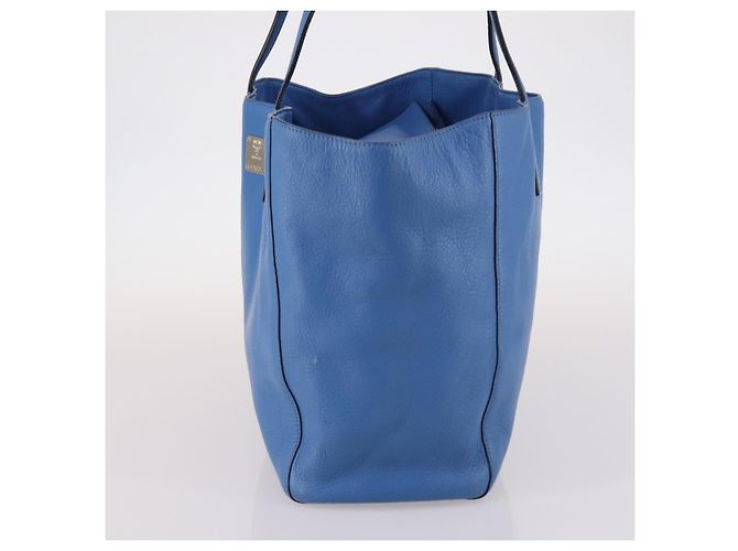 MCM Tote Bag Leather Blue Silver Auth BA5267 Silvery - Ansicht 3