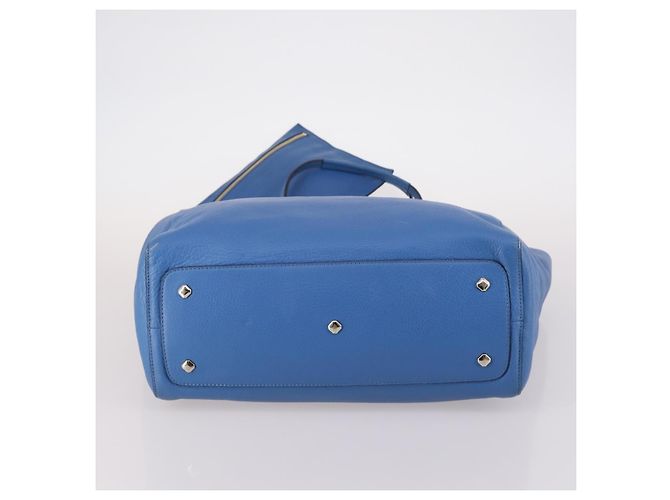 MCM Tote Bag Leather Blue Silver Auth BA5267 Silvery - Ansicht 5