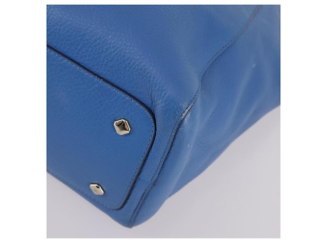 MCM Tote Bag Leather Blue Silver Auth BA5267 Silvery - Ansicht 9
