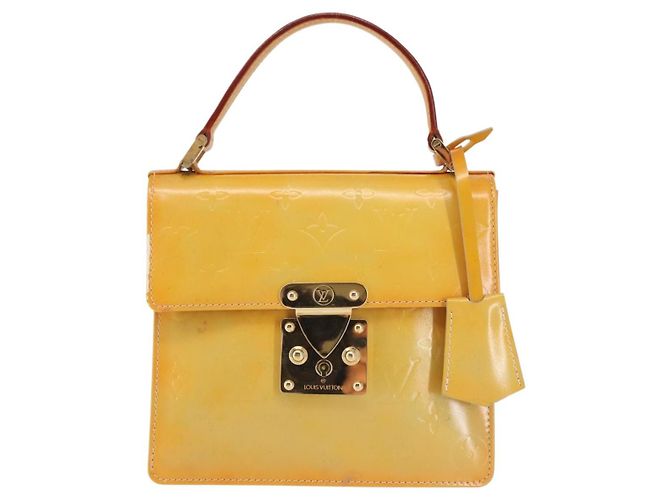 LOUIS VUITTON Sac à main Spring Street Monogram Vernis Gris M91029 LV Auth BA6002 - vue 13