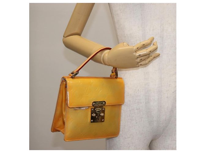 LOUIS VUITTON Sac à main Spring Street Monogram Vernis Gris M91029 LV Auth BA6002 - vue 26