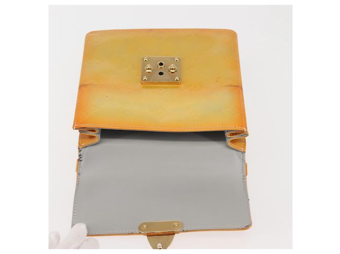 LOUIS VUITTON Sac à main Spring Street Monogram Vernis Gris M91029 LV Auth BA6002 - vue 9