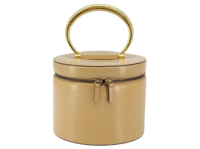 Céline Pochette Vanity in pelle metal beige oro Auth bs29414 D'oro - vista 13
