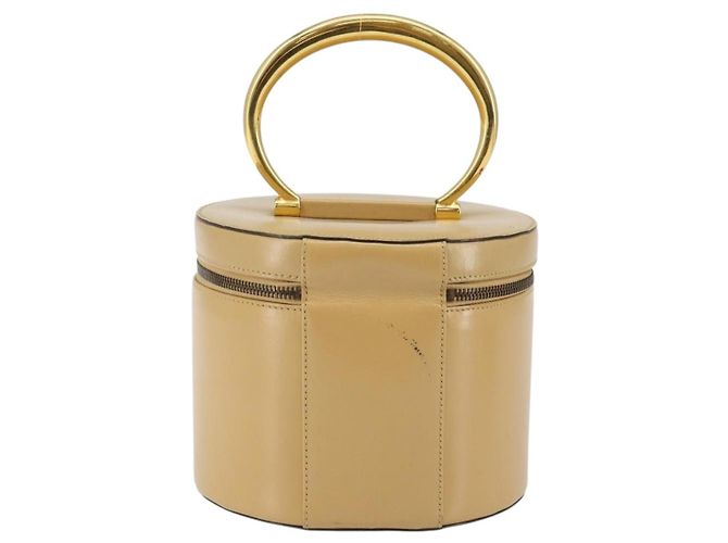 Céline Pochette Vanity in pelle metal beige oro Auth bs29414 D'oro - vista 2